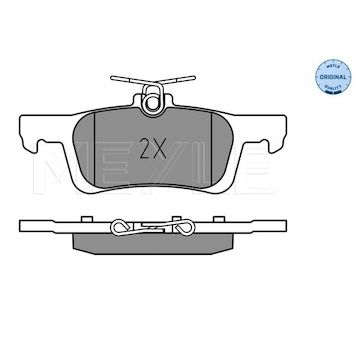 Sada brzdových destiček, kotoučová brzda MEYLE 025 228 0714