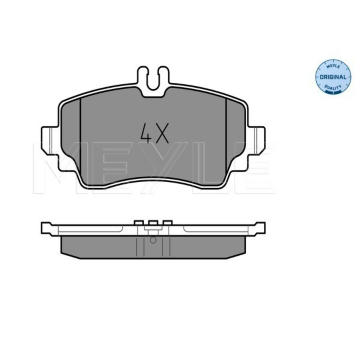 Sada brzdových destiček, kotoučová brzda MEYLE 025 230 7016