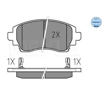 Sada brzdových destiček, kotoučová brzda MEYLE 025 230 8818/W