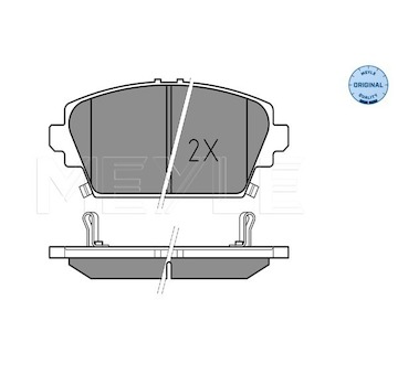 Sada brzdových destiček, kotoučová brzda Meyle 025 230 9416/W