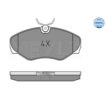 Sada brzdových destiček, kotoučová brzda MEYLE 025 230 9918