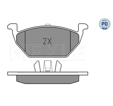 Sada brzdových destiček, kotoučová brzda MEYLE 025 231 3019/PD