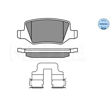 Sada brzdových destiček, kotoučová brzda MEYLE 025 231 3814
