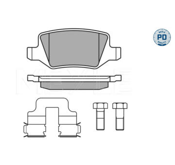 Sada brzdových destiček, kotoučová brzda MEYLE 025 231 3814/PD