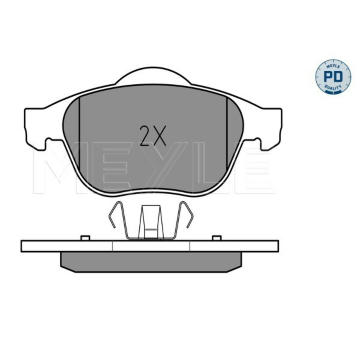 Sada brzdových destiček, kotoučová brzda MEYLE 025 232 4518/PD