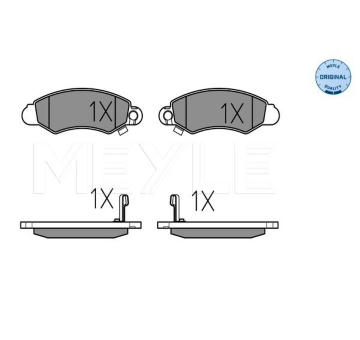 Sada brzdových destiček, kotoučová brzda MEYLE 025 232 9614/W