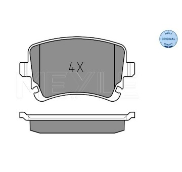 Sada brzdových destiček, kotoučová brzda MEYLE 025 233 2617