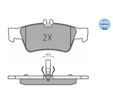 Sada brzdových destiček, kotoučová brzda MEYLE 025 233 3516