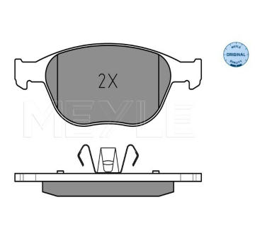 Sada brzdových destiček, kotoučová brzda MEYLE 025 234 4017