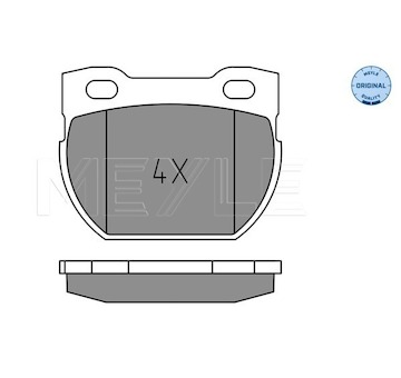 Sada brzdových destiček, kotoučová brzda Meyle 025 234 7118