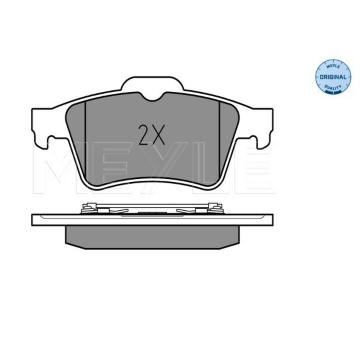Sada brzdových destiček, kotoučová brzda MEYLE 025 234 8216