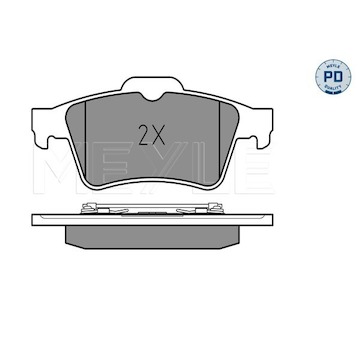 Sada brzdových destiček, kotoučová brzda MEYLE 025 234 8216/PD