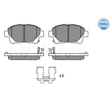 Sada brzdových destiček, kotoučová brzda MEYLE 025 235 1015/W