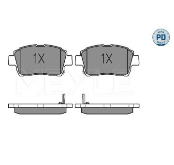 Sada brzdových destiček, kotoučová brzda MEYLE 025 235 1017/PD