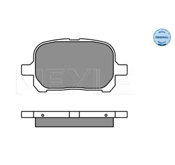 Sada brzdových destiček, kotoučová brzda MEYLE 025 235 1317