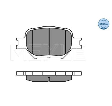 Sada brzdových destiček, kotoučová brzda Meyle 025 235 2617
