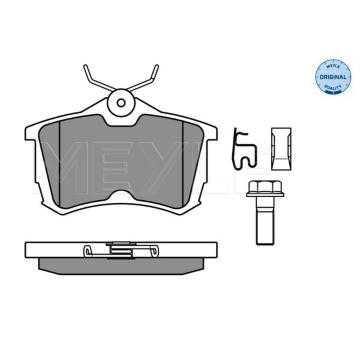 Sada brzdových destiček, kotoučová brzda MEYLE 025 235 2714/W