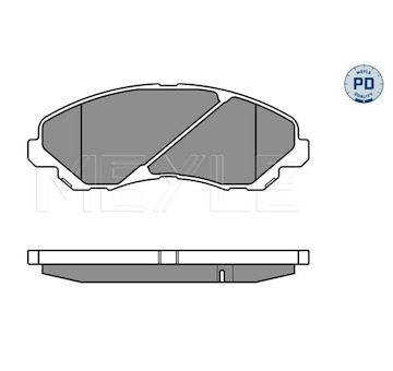 Sada brzdových destiček, kotoučová brzda MEYLE 025 235 8416/PD