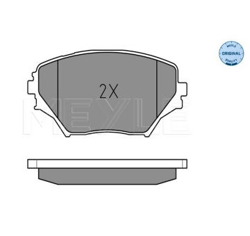 Sada brzdových destiček, kotoučová brzda MEYLE 025 235 8517
