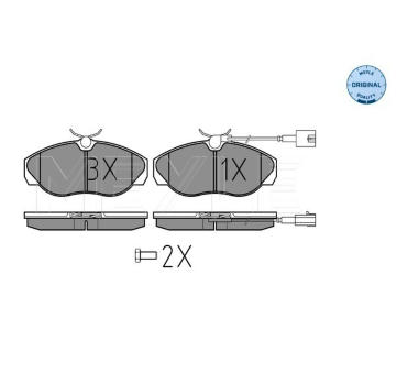 Sada brzdových destiček, kotoučová brzda MEYLE 025 236 0219/W