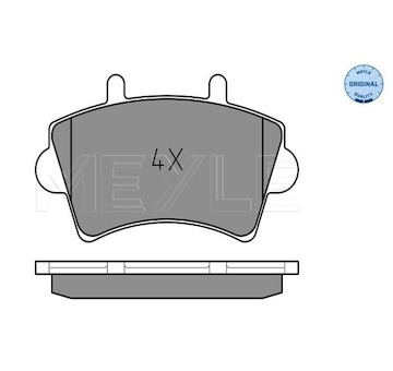 Sada brzdových destiček, kotoučová brzda MEYLE 025 236 1318