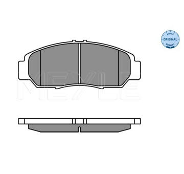 Sada brzdových destiček, kotoučová brzda MEYLE 025 237 2916/W