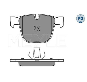 Sada brzdových destiček, kotoučová brzda MEYLE 025 237 3017/PD