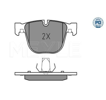 Sada brzdových destiček, kotoučová brzda MEYLE 025 237 3116/PD