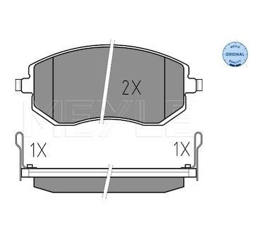 Sada brzdových destiček, kotoučová brzda MEYLE 025 238 6517/W