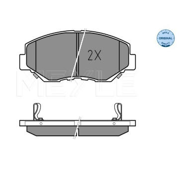 Sada brzdových destiček, kotoučová brzda MEYLE 025 238 6817