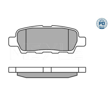 Sada brzdových destiček, kotoučová brzda MEYLE 025 238 7114/PD