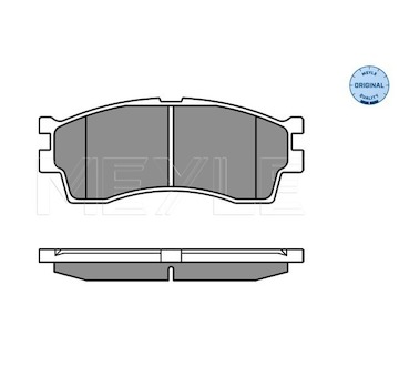 Sada brzdových destiček, kotoučová brzda Meyle 025 238 7316/W