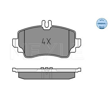 Sada brzdových destiček, kotoučová brzda Meyle 025 239 0319