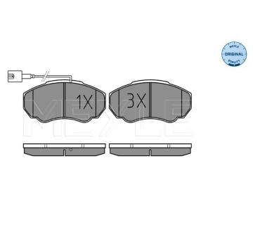 Sada brzdových destiček, kotoučová brzda MEYLE 025 239 1719/W