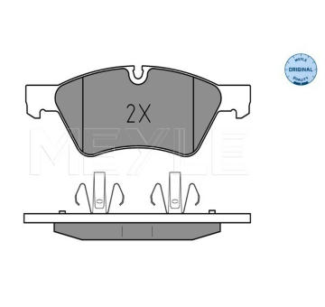 Sada brzdových destiček, kotoučová brzda MEYLE 025 239 2221
