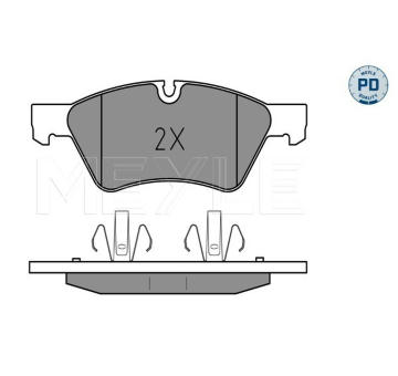 Sada brzdových destiček, kotoučová brzda MEYLE 025 239 2221/PD