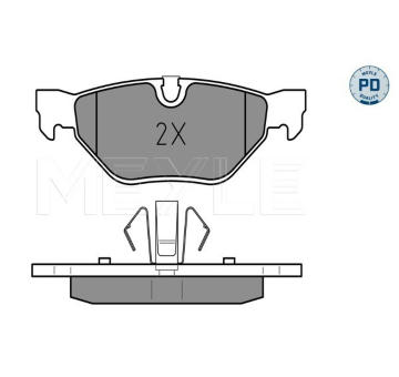 Sada brzdových destiček, kotoučová brzda MEYLE 025 239 2617/PD