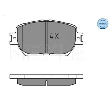 Sada brzdových destiček, kotoučová brzda MEYLE 025 239 2817