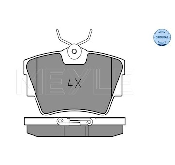 Sada brzdových destiček, kotoučová brzda Meyle 025 239 8017