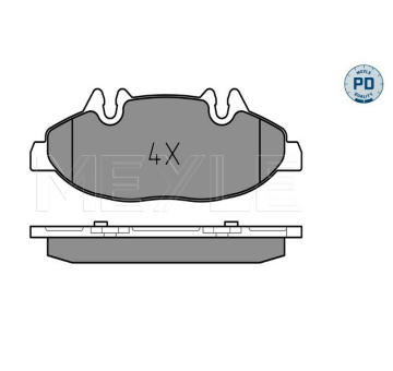 Sada brzdových destiček, kotoučová brzda MEYLE 025 240 0720/PD