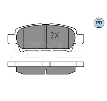 Sada brzdových destiček, kotoučová brzda MEYLE 025 240 1416/PD