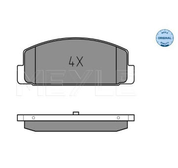 Sada brzdových destiček, kotoučová brzda MEYLE 025 240 4514