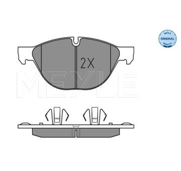 Sada brzdových destiček, kotoučová brzda MEYLE 025 241 7219