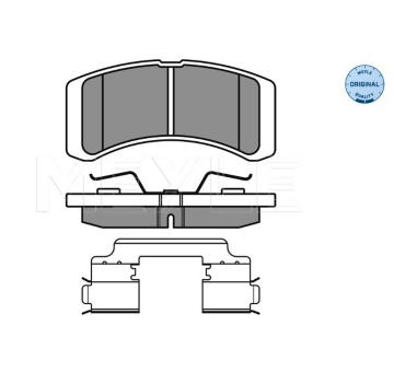 Sada brzdových destiček, kotoučová brzda Meyle 025 242 2914/W