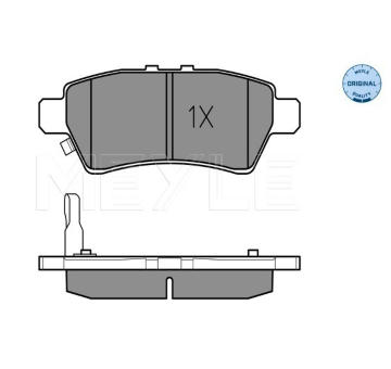Sada brzdových destiček, kotoučová brzda Meyle 025 242 4016/W