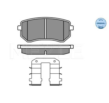 Sada brzdových destiček, kotoučová brzda MEYLE 025 242 7614/W