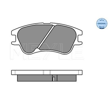 Sada brzdových destiček, kotoučová brzda Meyle 025 242 7713/W
