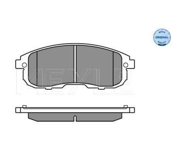Sada brzdových destiček, kotoučová brzda Meyle 025 242 8016/W