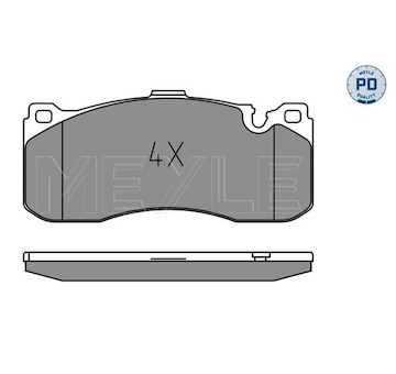 Sada brzdových destiček, kotoučová brzda MEYLE 025 243 1617/PD
