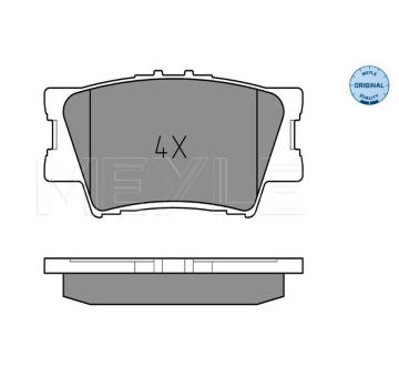 Sada brzdových destiček, kotoučová brzda MEYLE 025 243 3815